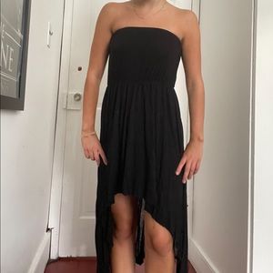 Black high low dress S